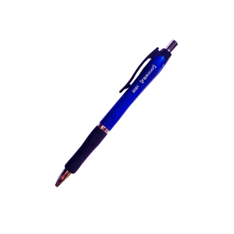 Ручка кулькова FORMAT (F17145), автоматична, чорнила сині